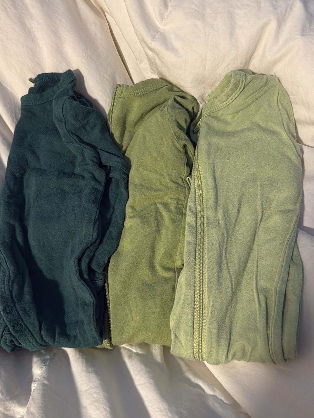 Kyte BABY Green Pajama Set Trio